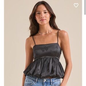 New with tags Altar’d state Samantha satin bubble top